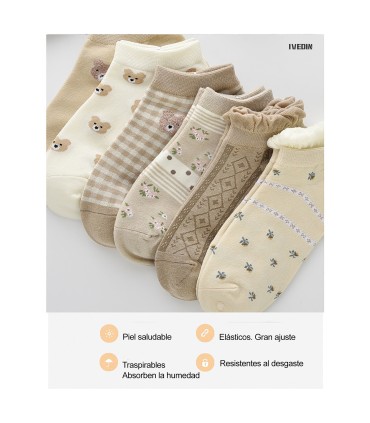Calcetines Tobilleros de Moda – Packs y pares individuales | IVEDIN