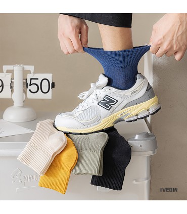 Unisex Low-Cut Socks | Breathable Ribbed Xinjiang Cotton | One Size 35–42 EU