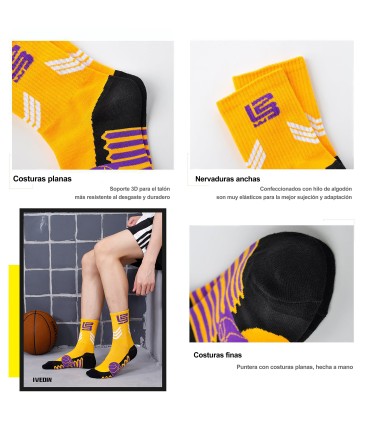 Calcetines Baloncesto y Deportes de intensidad – Packs y pares individuales | IVEDIN