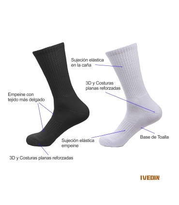 Calcetines para Balonceso y todo tipo de Deportes – Packs y pares individuales | IVEDIN