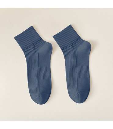 Unisex Low-Cut Socks | Breathable Ribbed Xinjiang Cotton | One Size 35–42 EU