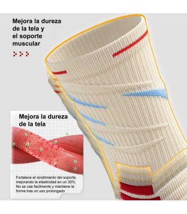 Chaussettes de Sport Professionnelles | Semelle Antidérapante, Mi-Mollet | Running, Marathon, Basket | Taille Unique 37–44 EU