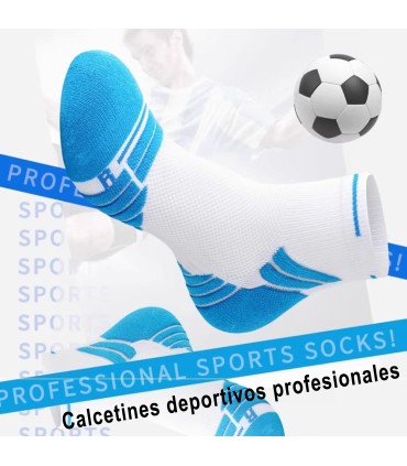 Calzini Sportivi Corti Professionali | Antiscivolo, Traspiranti e Confortevoli | Taglia Unica 36–43 EU