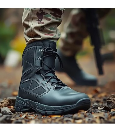 SNAKE MEMBRANE - Professional High Boots with Zipper | Ultra Lightweight | Slip-Resistant | Scanner Safe