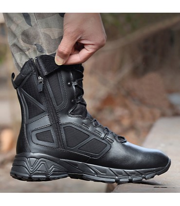 SNAKE MEMBRANE - Bottes Hautes Professionnelles à Zip | Ultra Légères | Antidérapantes | Sûres pour Scanner