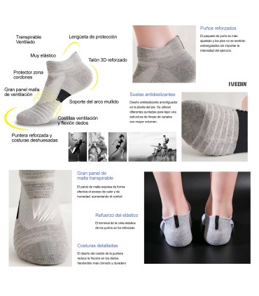 Calcetines de deporte – Packs y pares individuales | IVEDIN