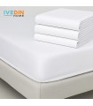 Lenzuolo Sottile 50% Cotone 50% Poliestere Hotel | 120 g/m² - Bianca