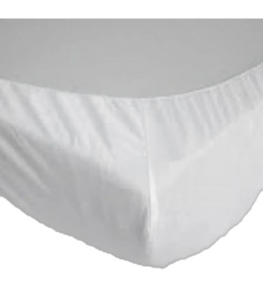 Matrasbeschermhoes van Katoenen Bubbelstof + PU Waterdicht | Ademend, Stil | Vangt Geen Warmte Op - Wit