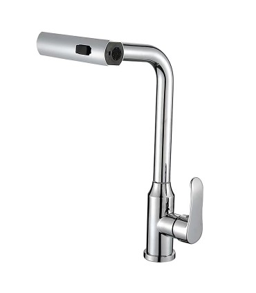 Grifo Cocina Cascada LH-188 | Cuerpo Cobre Macizo | Extraíble 3 Modos de Agua