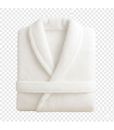 Hotel Spa Badjas Badstof Katoen 400 g/m² | Sjaalkraag Twee Zakken - Wit