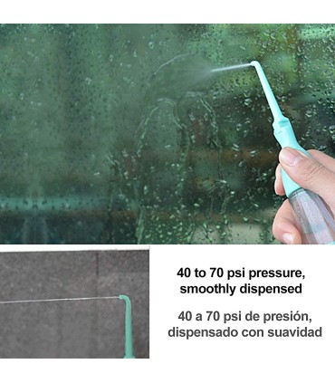 Portable Travel Dental Irrigator LV190 | No Batteries or Electricity | Lightweight & Transparent | Ideal for Braces