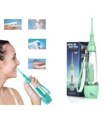 Irrigador Dental Portátil de Viaje LV190 | Sin Baterías ni Electricidad | Ligero y Transparente | Ideal Ortodoncias
