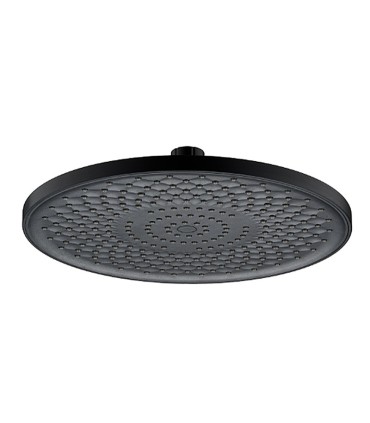 Black Ceiling Shower Head BL-3004-D | 237 Jets | Anti-Limescale Silicone Nozzles | 360° Swivel