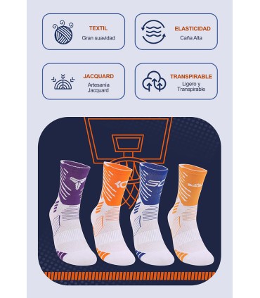 Calcetines de Baloncesto Profesionales – Packs y pares individuales | IVEDIN