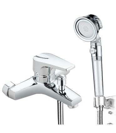 Duschvägg Bad BL-3088-KIT1 | Raffinerad Koppar | Övermatad Duschhuvud | PP-Bomullfilter, 3 Vattenlägen