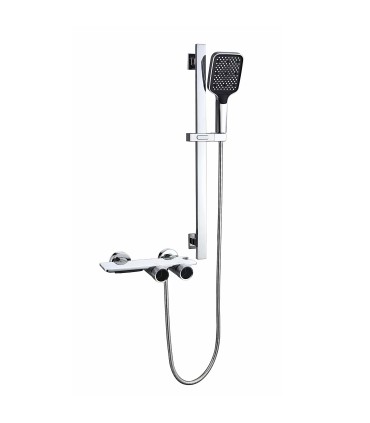 Dusch-Bad Kolonn Tomahawk LH-2366+KIT | Termostatisk | Koppar-Latton H59 Lichaam | Justerbar Stång | Handdusch