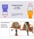 Kit Pommeau Douche Pressurisée Ions BL-1001S-ION | Barre Murale Réglable Étagère Intégrée | Tuyau Acier Inox