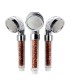 Kit Pommeau Douche Pressurisée Ions BL-1001S-ION | Barre Murale Réglable Étagère Intégrée | Tuyau Acier Inox