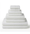 Pack mit 8 Premium Hotelhandtüchern 520g/650g 100% Baumwolle Weiß | Familienkomplett
