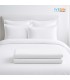 Pack Parure Hôtel x5 Coton-Polyester | 144 Fils 120 g/m² | x5 Ensembles de Lit + x3 Housses de Couette - Blancs