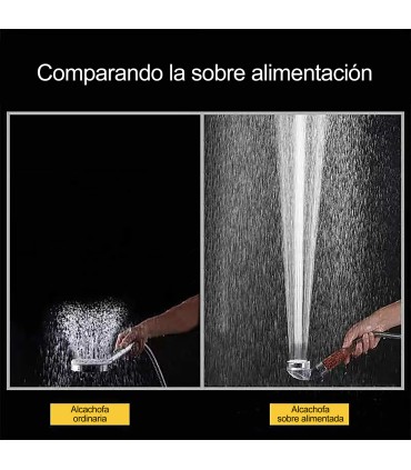 Kit Chuveiro Alcachofa Pressurizado Íons BL-1001S-ION | Barra Ajustável com Prateleira Integrada | Tubo Inoxidável