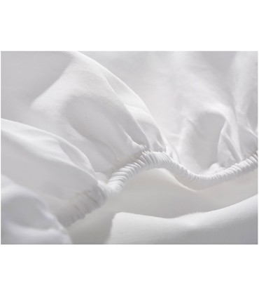 Lençol de Baixo 50% Algodão 50% Poliéster Hotel | 120 g/m² - Branca