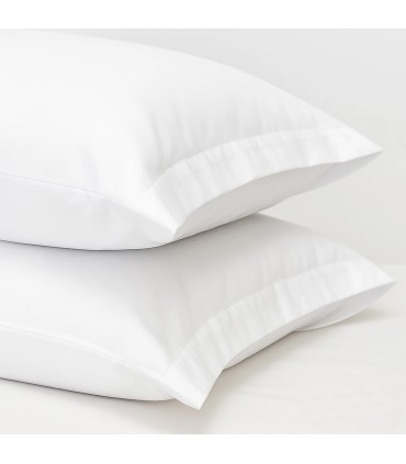 Funda di Cuscino 50% Cotone 50% Poliestere Hotel | 115 g/m² - Bianca