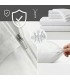 Protector Almohada Cremallera Algodón-Polí | Serie Profesional Hotel Blanca