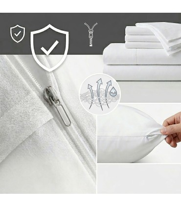 Kissenbezug mit Reißverschluss Baumwolle-Poly | Professionelle Hotelserie Weiß