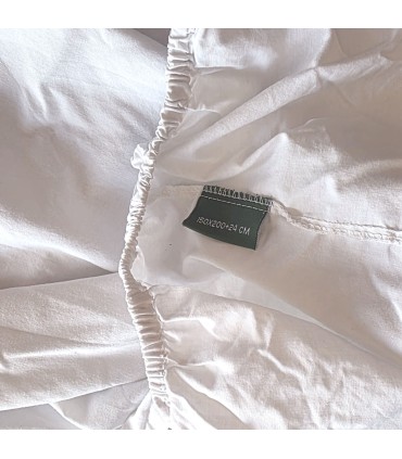 Drap-Hauteur 50% Coton 50% Polyester Hôtel | 120 g/m² - Blanc