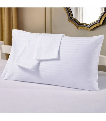 Putebeskyttelse med Glidelås Percale Bomull-Polyester | Hotell - Hvit