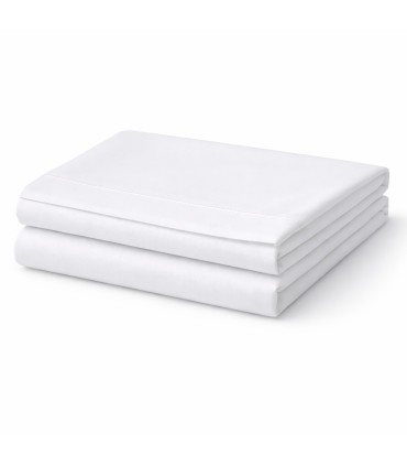Pack 4 Sheet Sets 100% Cotton Percale Hotel | White