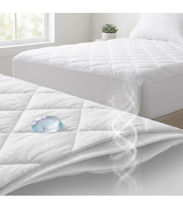 Quilted Mattress Protector Waterproof | Breathable - 4 Adjustment Points – Silent – Made in Spain