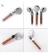 Ionisiertes Druckdusche-Set BL-1001S-ION | Verstellbare Wandstange mit Regal | Edelstahl-Schlauch