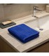 Asciugamano Piscina Anticloro 100% Cotone 450 g/m² INDANTHREN | Greco Blu, Resistente Lavaggio e alla Luce