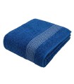 Anti-chlorine Pool Towel 100% Cotton 450 g/m² INDANTHREN | Blue Greek Pattern, Resistant to Washing and Light
