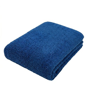 Toalha Grande de Praia e Piscina 90x170 Anticloro 100% Algodão 520 g/m² INDANTHREN | Azul, Resistente à Lavagem e à Luz