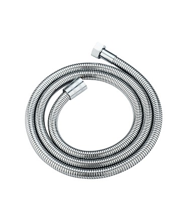 Dusjflexslange BL-1004-R | Forsterket Rustfritt Stål | EPDM Indre Slange | Kobbermuttre | Universaltilkobling