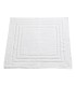 Badematte Bomull 650 g/m² Striper 50x60 Hotell Spa Absorberende | Hvit
