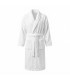 Morgonrock 100% Bomull Frotté 400 g/m² Hotel Spa | Sjalkrage Två Fickor - Vit
