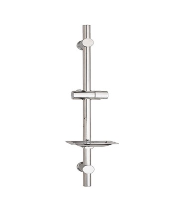 Adjustable Shower Bar with Shelf BL-1001S | Stainless Steel | Vertical Adjustment | Inclined Shower Head Support
