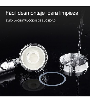 Douch-Wand BL-3088-KIT1 | Geraffineerd Koper | Overgevoede Douchekop | PP-Katoenfilter, 3 Waterstanden