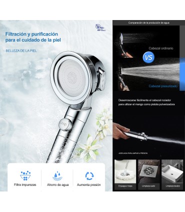 Colonna Doccia-Bagno BL-3088-KIT1 | Rame Raffinato | Soffione Soprapposto | Filtro Cotone PP, 3 Getti