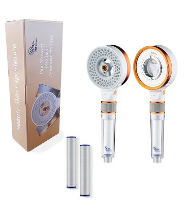 Dual-Face Oxygenation Shower Head Qin CC-FM003 | Pressurized | 3 Water Modes | Improved Cleaning and Degreasing | With Filter