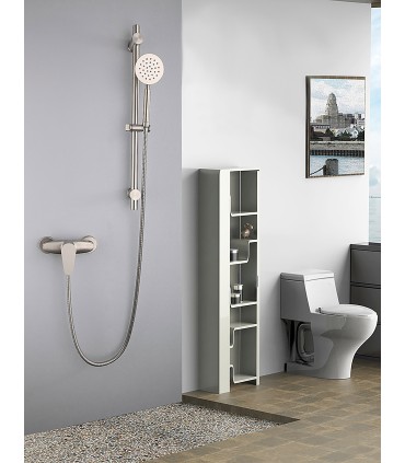 Rubinetto Doccia LH-8908 | Monocomando Pera Lunga | Acciaio Inox SUS 304 | Cuore Ceramico