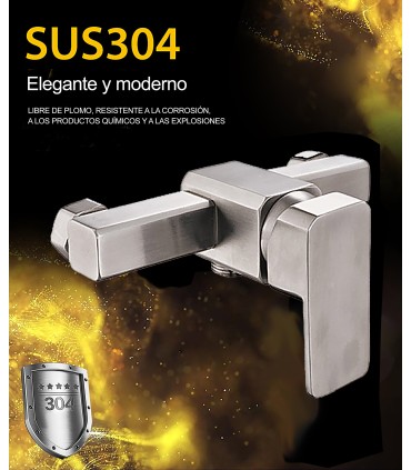 Square Shower Faucet LH-8906 | Single Lever | Stainless Steel SUS 304 | Ceramic Core