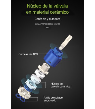 Grifo Ducha LH-8904 | Monomando | Acero inoxidable SUS 304 | Núcleo Cerámico