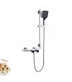 Dusch-Bad Kolonn Tomahawk LH-2366+KIT | Termostatisk | Koppar-Latton H59 Lichaam | Justerbar Stång | Handdusch