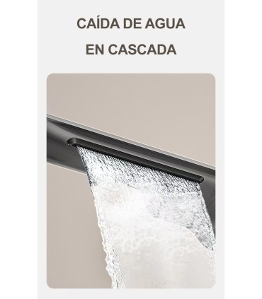 Columna Ducha-Bañera TomaHawk LH-2365 Termostática | Cuerpo Cobre | Display LED Temperatura | Alcachofa y Techo