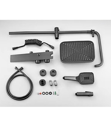 Douche-Badkolom TomaHawk LH-2365 Thermostatisch | Koper | Temperatuurdisplay | Hand- en Plafonddouche